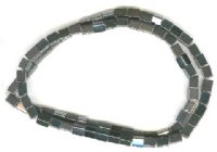 16 inch strand of 5x4mm Rectangle Magnetic Hematite